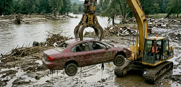 Flood-Damaged Junk Car Disposal in Miami