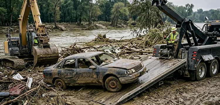 Same Day Flood Damaged Car Pick Up in Miami