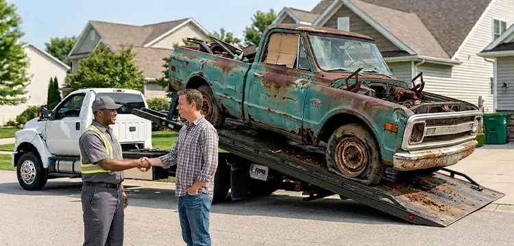 Non-Running Junk Truck Removal in Miami