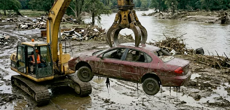 Flood Damaged Junk Car Pick Up for Cash in Miami